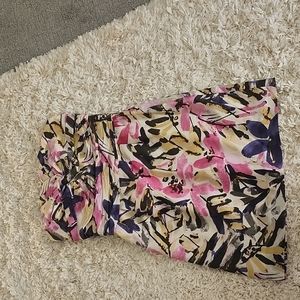 Banana republic silk strapless dress 00P pettie